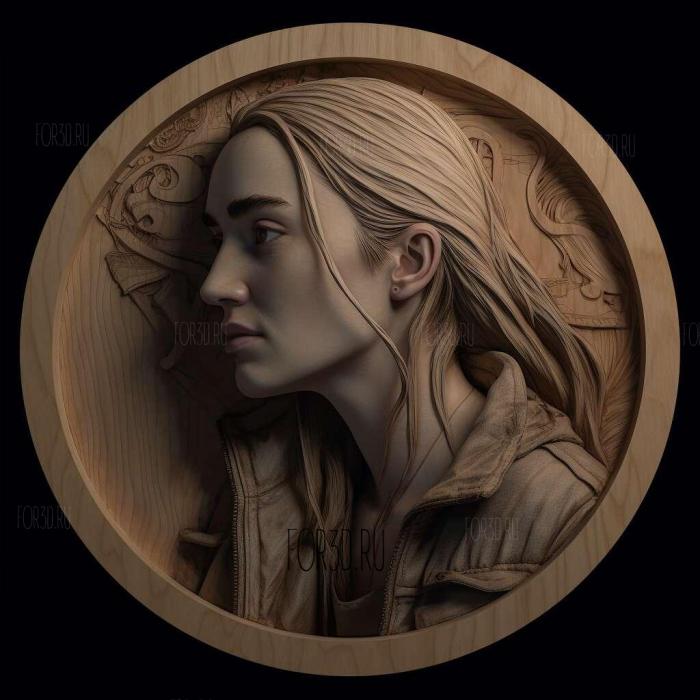 Kate Winslet 3 stl model for CNC